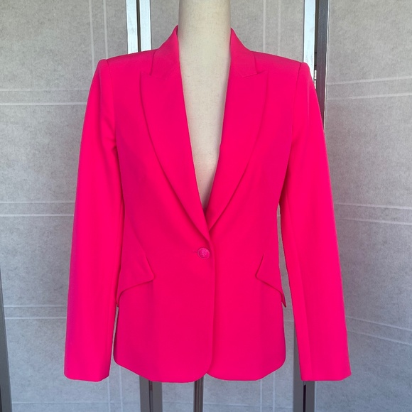 NWOT L'AGENCE Pink Glo Chamberlain Blazer sz 4